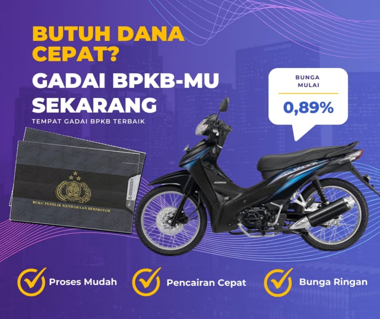 Kredit Jaminan Bpkb Motor Honda Revo Absolute Cw Dapat Dana Berapa? Seperti Ini Simulasinya